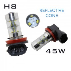H8 REFLECTIVE CREE LED - 45W